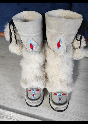 Stewe Madden Kürklü Nakışlı Bohem Kadın Botu - Görsel 4