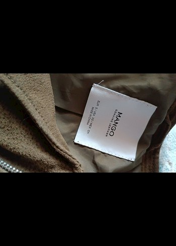 Mango  Gerçek Güderi  Retro Biker Ceket - Görsel 7