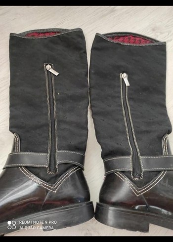 Tommy Hilfiger Gerçek Deri Tokalı Diz Boyu Kadın Çizme - Görsel 3