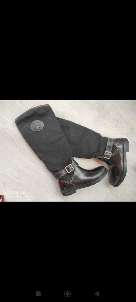 Tommy Hilfiger Gerçek Deri Tokalı Diz Boyu Kadın Çizme - Görsel 4