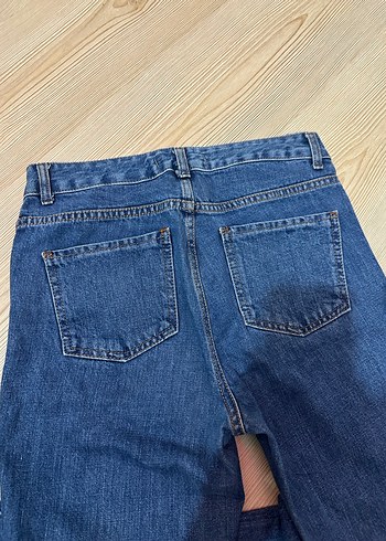 36 Beden mavi Renk Mavi Kadın Denim Mom jeans
