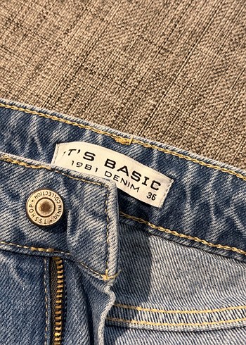 Kadın Mavi Midi Kot Etek - Görsel 3