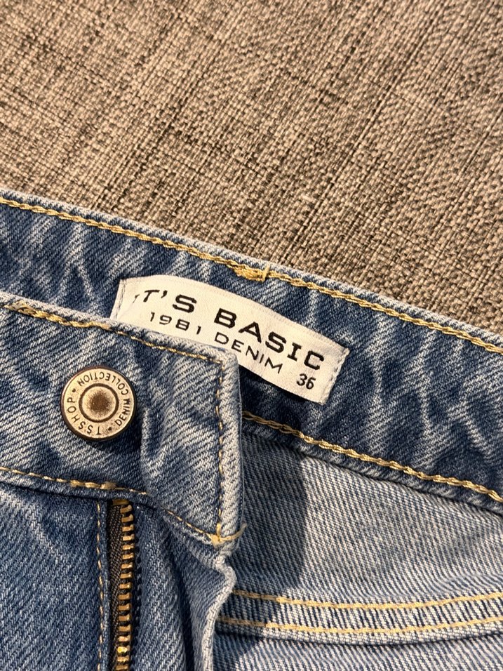 Kadın Mavi Midi Kot Etek - Görsel 3