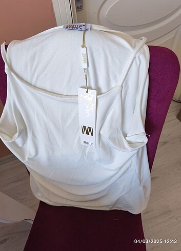 Whip design ip askılı bluz