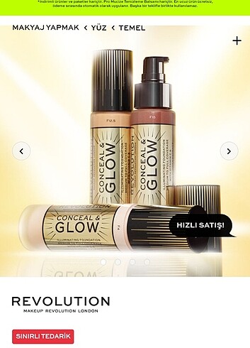 Revolution Revolution Conceal & Glow Fondöten F6