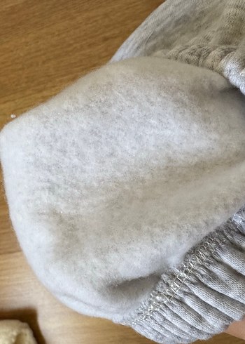 Kız Çocuk Gri Bol Kesim Eşofman Altı - Görsel 5