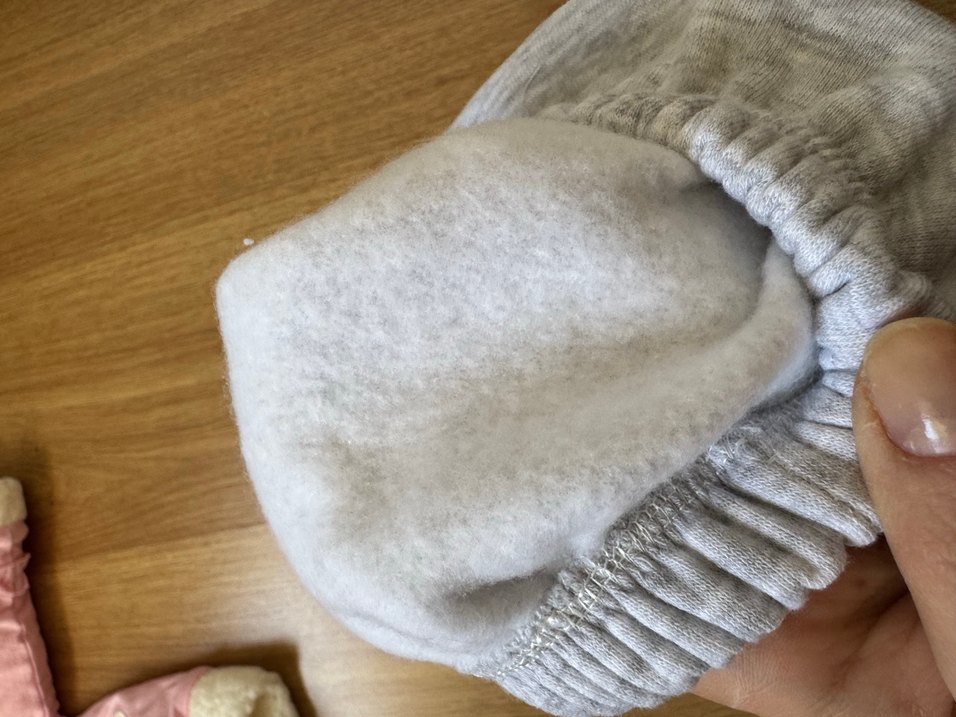 Kız Çocuk Gri Bol Kesim Eşofman Altı - Görsel 5