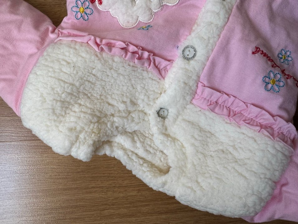 Kız Çocuk Gri Bol Kesim Eşofman Altı - Görsel 3