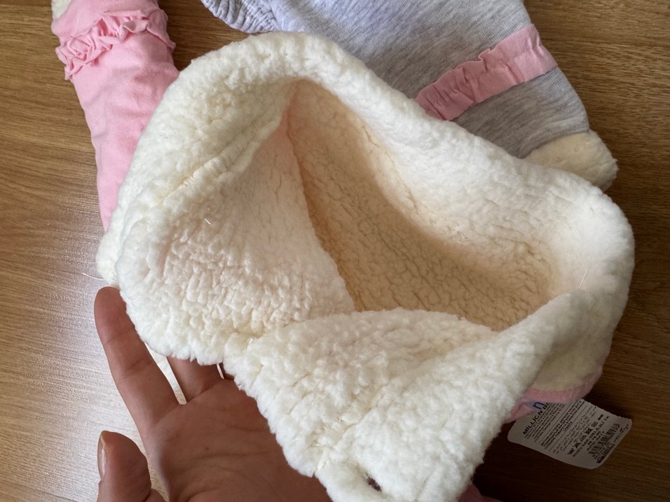 Kız Çocuk Gri Bol Kesim Eşofman Altı - Görsel 4