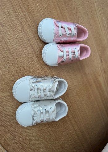 Kız Bebek Pembe Bağcıklı İlk Adım Ayakkabısı - Görsel 7