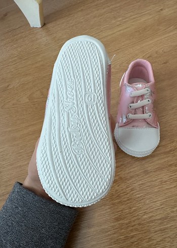 Kız Bebek Pembe Bağcıklı İlk Adım Ayakkabısı - Görsel 6