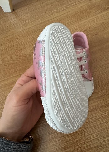 Kız Bebek Pembe Bağcıklı İlk Adım Ayakkabısı - Görsel 5