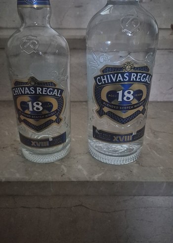 Chivas Regal 18 Yılllık boş şişeler