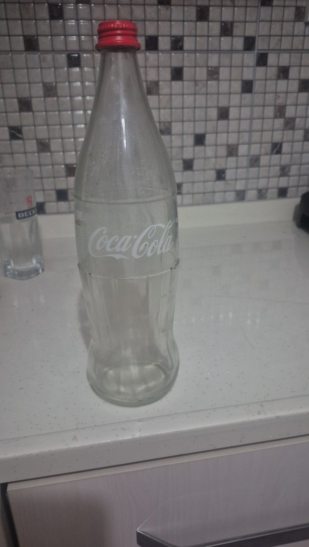 Şeffaf Cam Coca-Cola Şişesi - Görsel 4