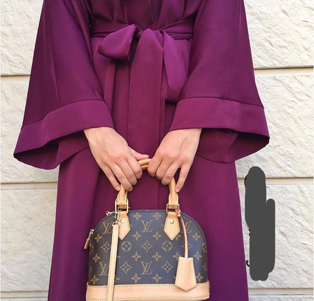 MOR İPEK ABAYA
