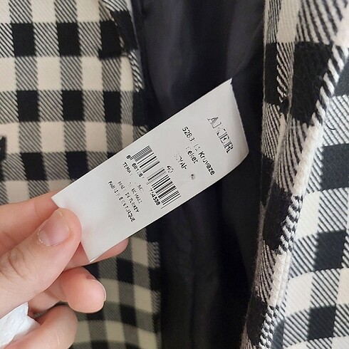 40 Beden Ekoseli ceket