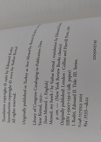 Memed, My Hawk - Yaşar Kemal (İnce Memed) - Görsel 5