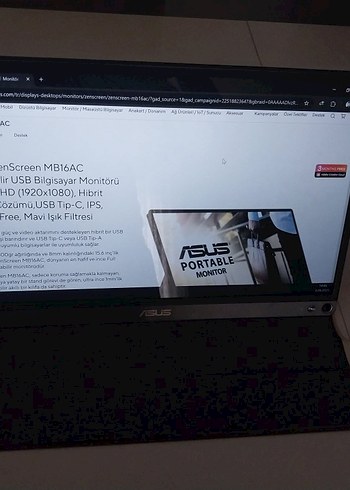 Asus zenscreen taşınabilir monitör - Görsel 5