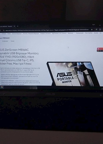 Asus zenscreen taşınabilir monitör - Görsel 8