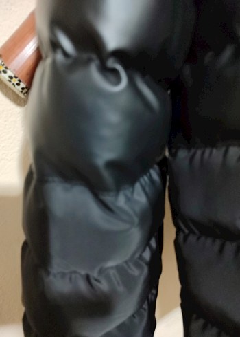 Diğer Siyah Erkek Fermuarlı Streetwear Mont