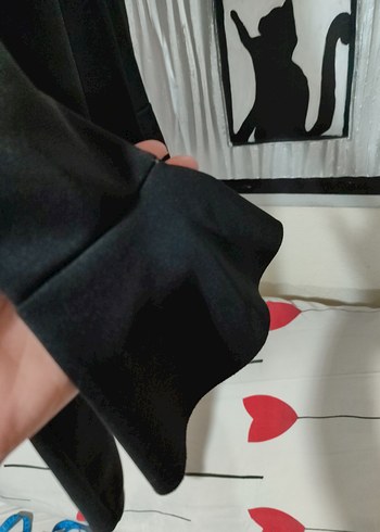 m Beden siyah Renk Uzun Kollu Siyah Yarım balıkçıl Yakalı Kadın Elbise