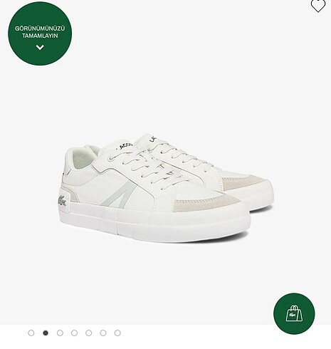 38 Beden beyaz Renk Lacoste kadın sneaker