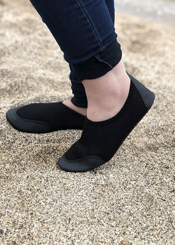 Ortopedik siyah deniz terliği-Tavaf patiği -Ümre ayakkabısı - Görsel 4