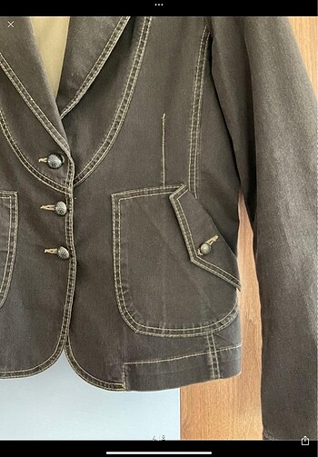 40 Beden kahverengi Renk Spor ceket blazer cotton