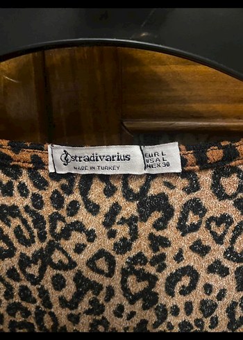 Stradivarius Stradivarius leopar Desenli Kadın Bluz