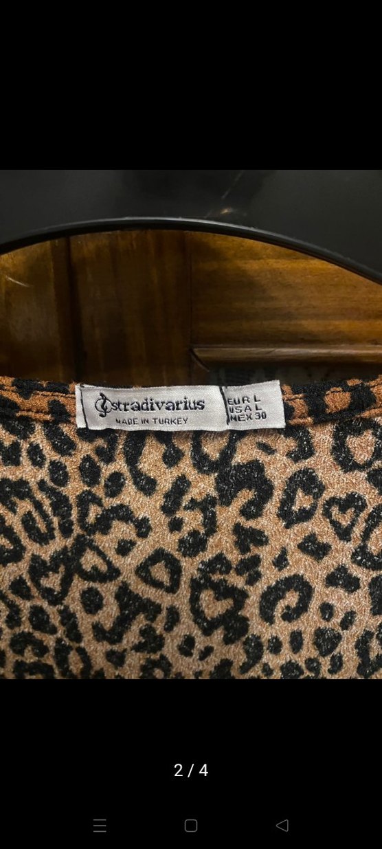 Stradivarius leopar Desenli Kadın Bluz - Görsel 2