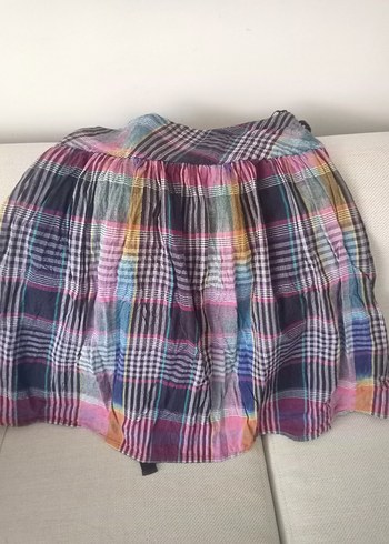 Renkli Pilili Midi Hamile Etek - Görsel 3