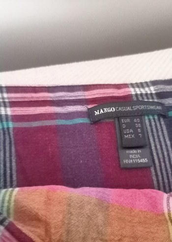 Renkli Pilili Midi Hamile Etek - Görsel 4