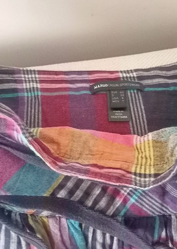 Renkli Pilili Midi Hamile Etek - Görsel 5