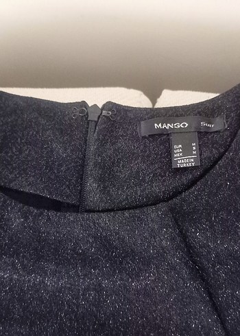 Siyah. kendinden simli bluz - Görsel 5