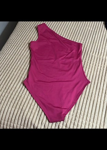 Drapeli Pembe Asimetrik Kesim Hamile Bluzu - Görsel 4