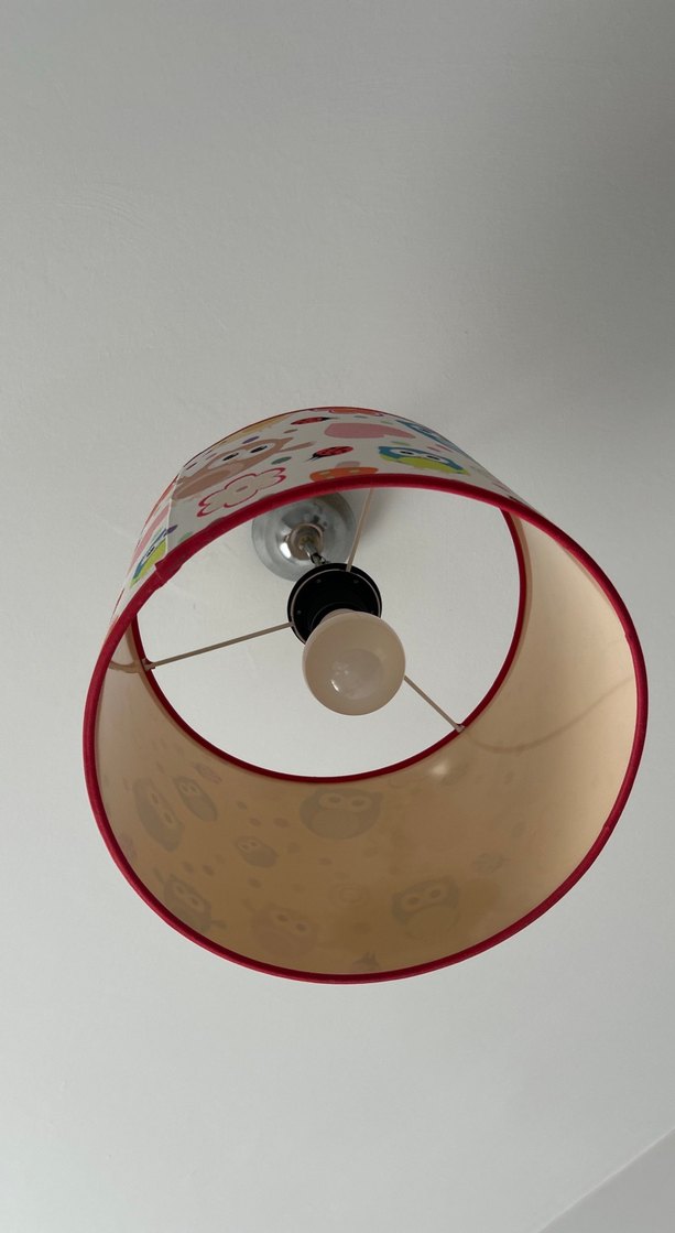 Renkli Baykuş Desenli Tavan Lambası - Görsel 2