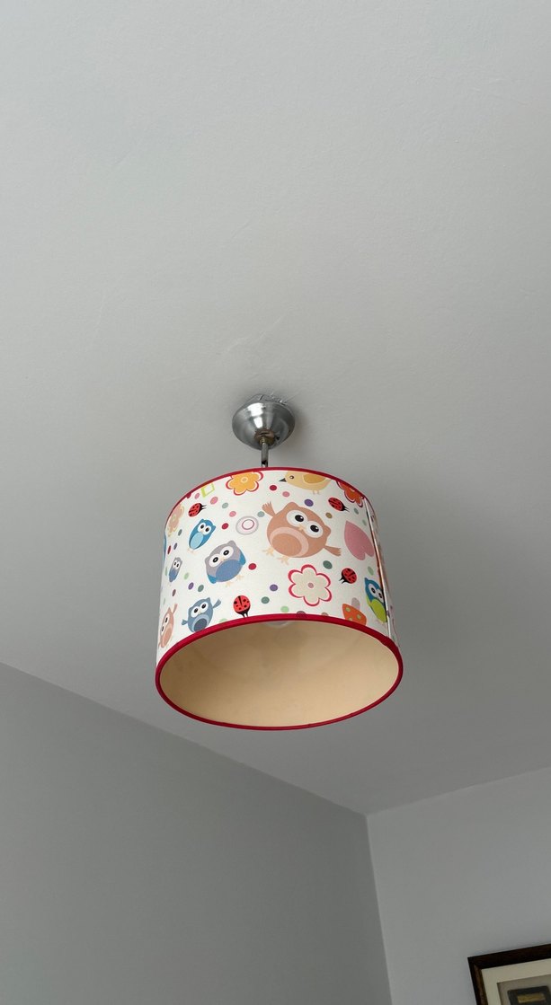 Renkli Baykuş Desenli Tavan Lambası - Görsel 3