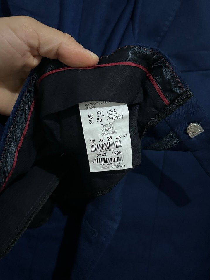 Lacivert Erkek Ofis Takım Elbise Ceketi - Görsel 3