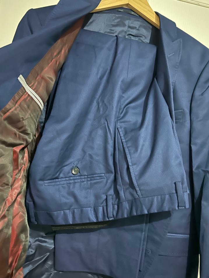 Lacivert Erkek Ofis Takım Elbise Ceketi - Görsel 4