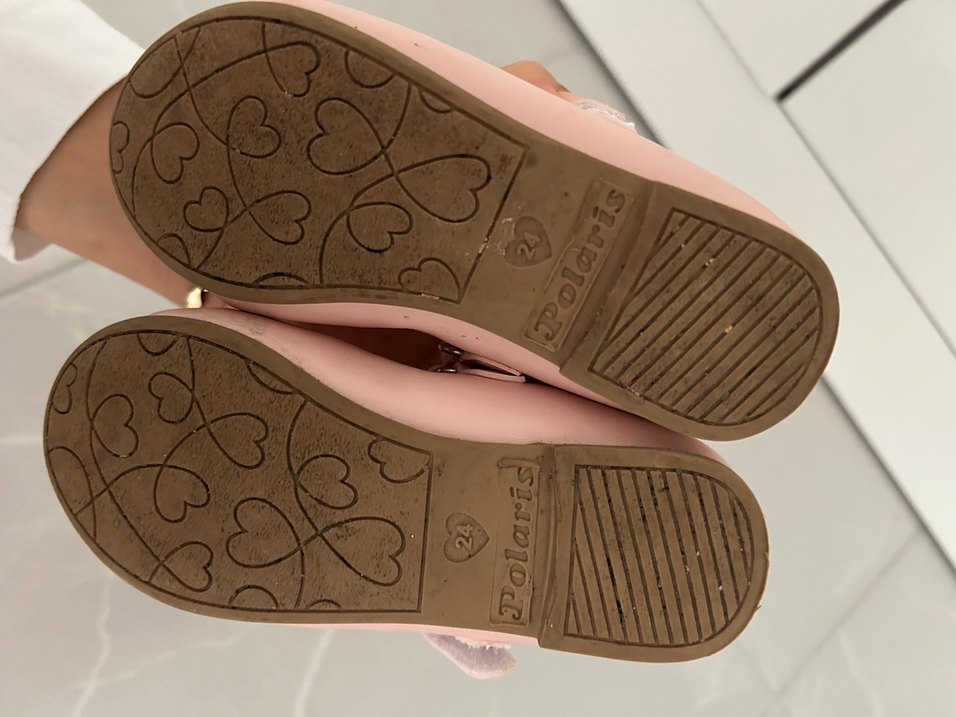 Pembe Kız Çocuk Babet Ayakkabı - Görsel 3