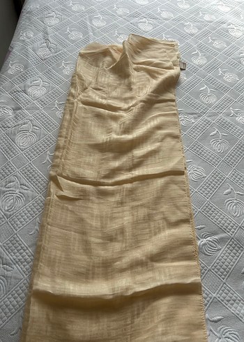 İmannoor Kare Bej Naia Pamuk Şal 70x210 - Görsel 6