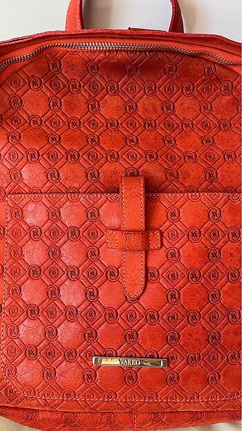 Vakko Vakko turuncu sırt çantası