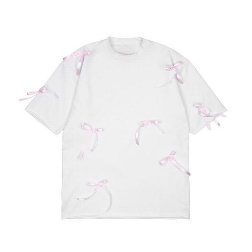 Pamuklu Fiyonklu Oversize Tshirt - Görsel 4