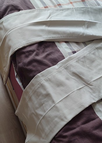 LC Waikiki Kadın Krem Normal Boy Kumaş Pantolon