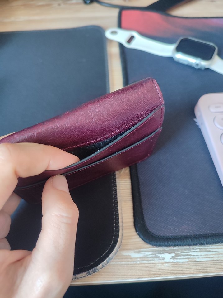 Bordo Basic Cüzdan - Görsel 3