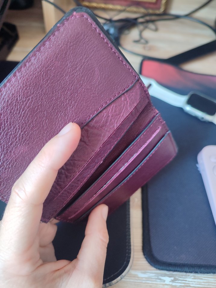 Bordo Basic Cüzdan - Görsel 4