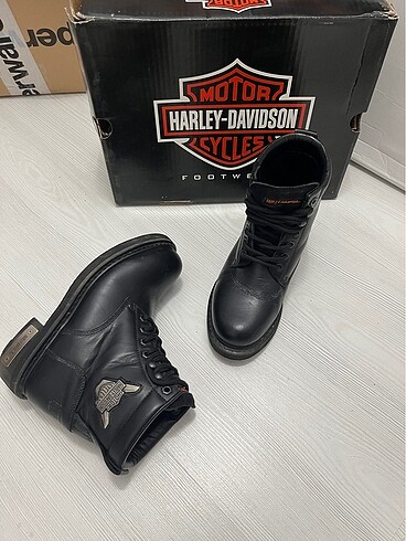 37 Beden Harley Davidson Gibson Deri Kadın Bot