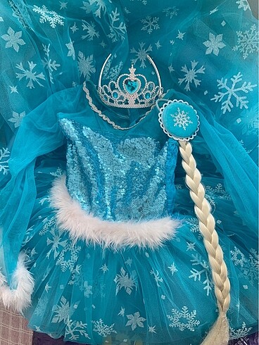 Elsa Kostüm Tam takım (2-3yaş )