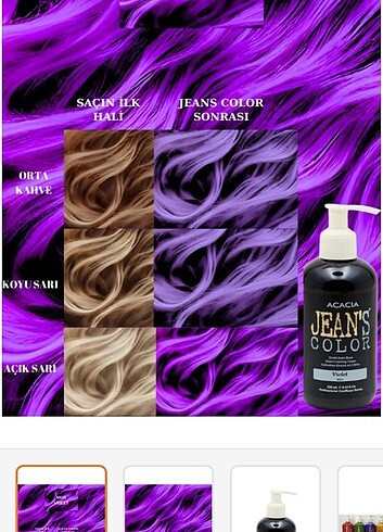 MOR SAÇ BOYASI  - Görsel 2