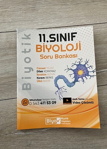 11.sınıf biyoloji soru kitabı